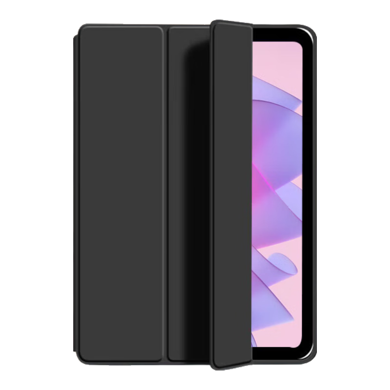 JPLAYER Compatible with Vivo Pad 2/iQOO Pad Tablet Case, 2023 Model, 12.1-Inch Protective Cover, Tri-Fold Stand, Full Protection, Slim And Portable, Non-Slip And Shockproof, Black