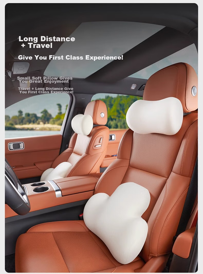 HELLOLEIBOO Car Headrest And Lumbar Support Set, Neck Pillow And Back Cushion for Vehicles, Universal Memory Foam Seat Cushion Pillow 10