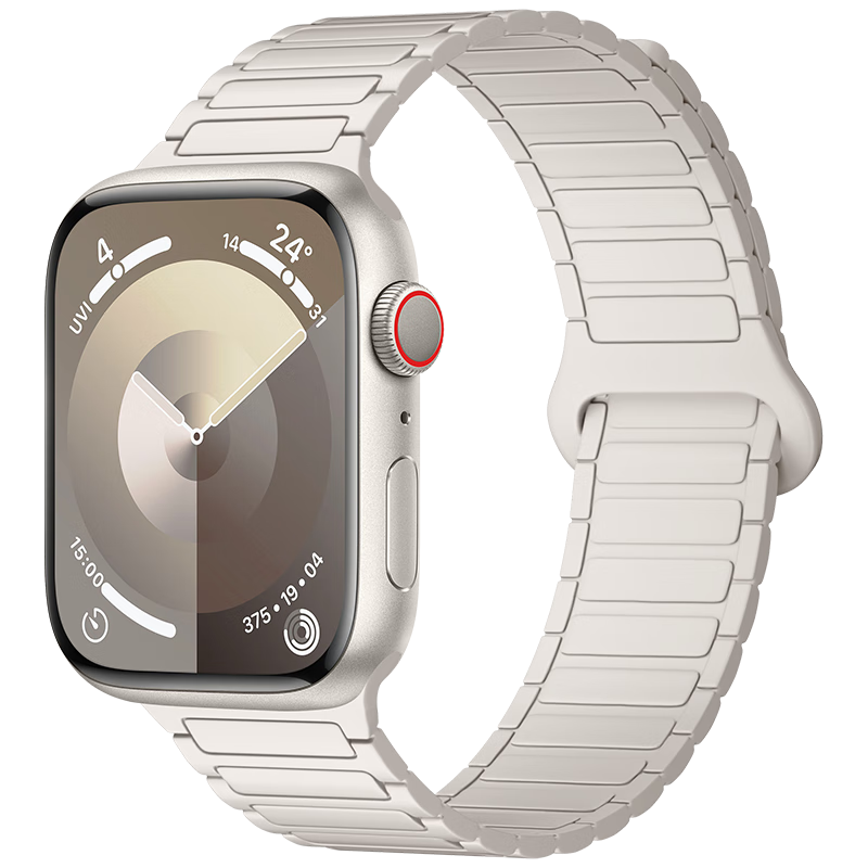 BHO Compatible Apple Watch S12 Band, Apple Watch S11/SE3 Magnetic Band, IWatch S10/S9/8/7/Ultra3/2 Dual-Sided Color-Contrasting Silicone Strap