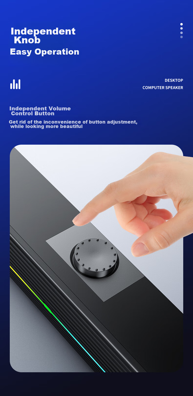 Newmine K233 Speaker, Computer Speakers for Home Desktop, Subwoofer, Multimedia Laptop Gaming Wired Mini Speakers PS5 5