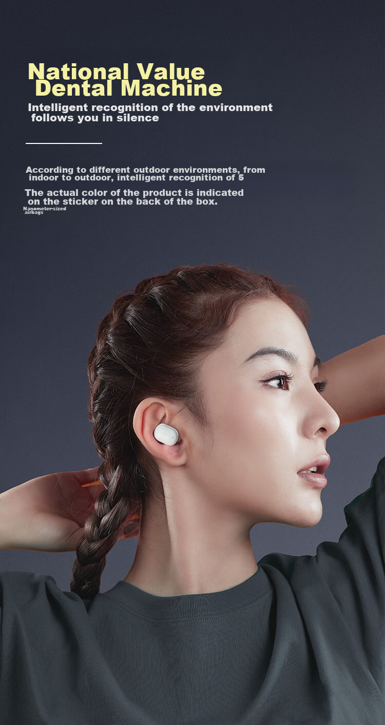 IGene [Long Battery Life, Noise-Cancelling Earbuds] 6.0 Bluetooth Headphones, Wireless In-Ear, High-Definition Sound Quality, Microphone for Calls, Music, Gaming, Low Latency, Invisible Cool Dog, NetEase Cloud Mobile Phone 5