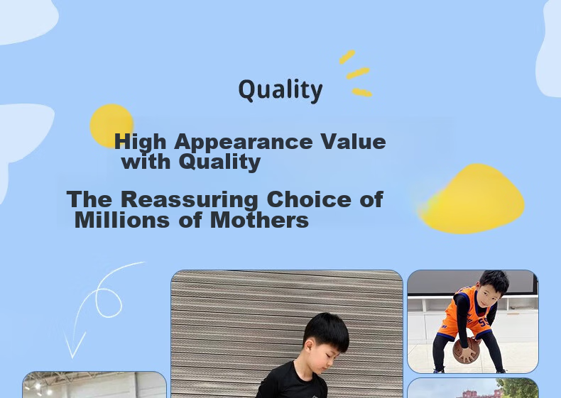 Li-Ning Children's Compression Shirt, Quick-Dry Sportswear Set, Basketball Football Badminton Training Running Spring Summer Yoga Fitness Clothing 1