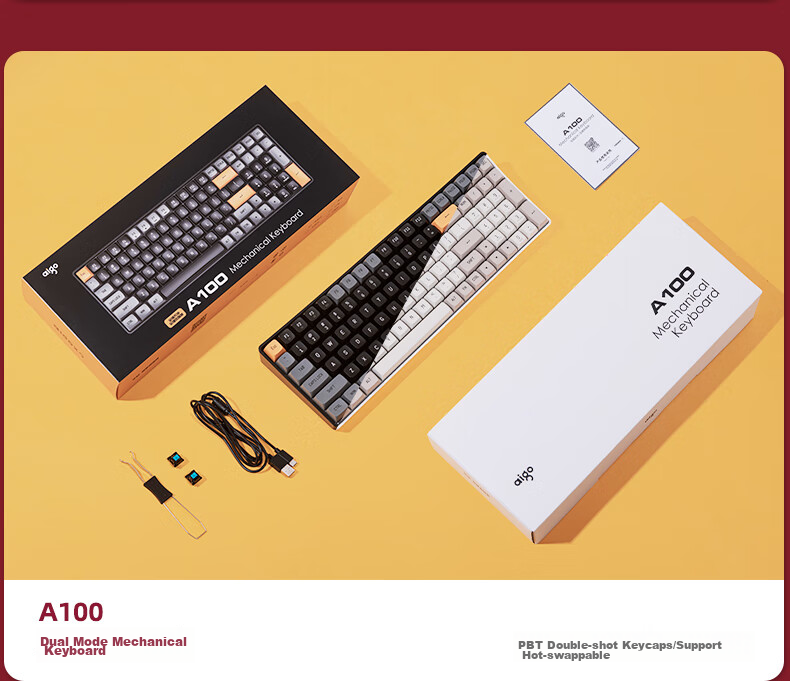 Aigo AG98 Customizable Keyboard Mechanical Gaming And Office Keyboard RGB Backlit Full Hot-Swappable Tri-Mode Gasket Structure Interstellar Journey - Kaiva Ice Cream Pro 17