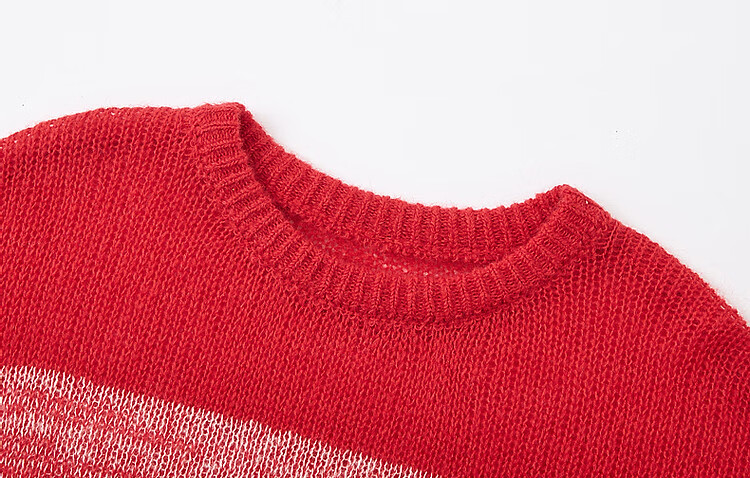 DME "Dindar Art Gradient" Spring and Autumn Light Luxury Merino Wool Sweater Hidden Meat Petite Knitted Top Women's Top 4