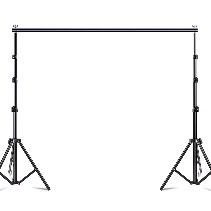 LATZZ 2.7*3 Meter Photography Backdrop Stand, Live Streaming Green Screen Stand, Chroma Key Photo Background Cloth Stand, Portrait Clothing ID Photo Shooting, Thickened Portable Telescopic Gantry Background Stand