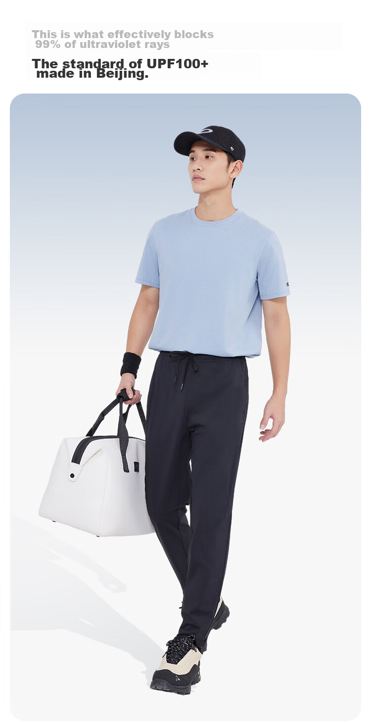 JD Original Men's Sports Pants, Quick-Dry Casual Trousers, High-Elastic Breathable Running Pants for Men, Navy Blue XL 6