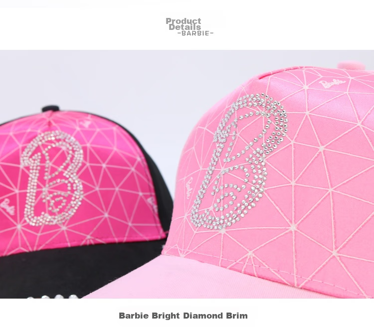 Barbie Children's Hat, Spring And Autumn Baby Sun Hat, Sun Visor Hat for Girls, Empty Top Hat for Girls, UV Protection Hat, Summer Baseball Cap 10