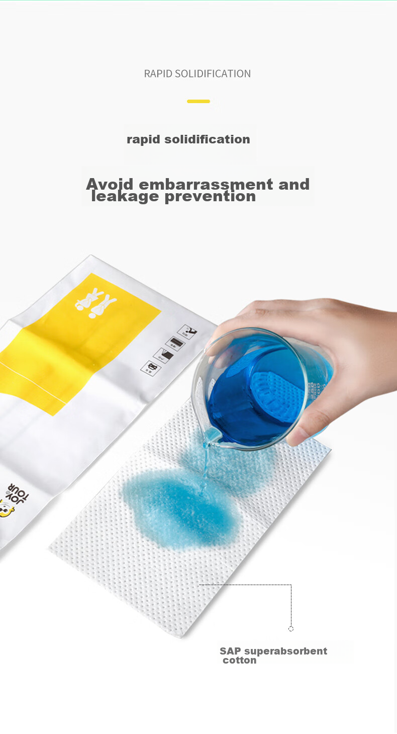 JOYTOUR Disposable Urine Bags, Portable Mini Toilet for Car And Home Use, Portable Household Device, 4 Pieces/Box 8