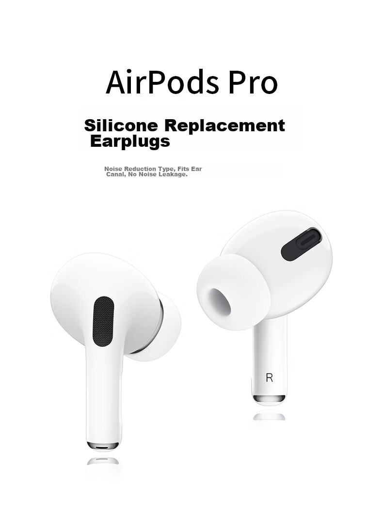 CangHua [8-Pack] Ear Tips for AirPods Pro, Compatible with Apple AirPods Pro 1st/2nd Generation Bluetooth, Original Silicone Caps, Soft Plugs for Sports, Large/Medium/Small Sizes 2