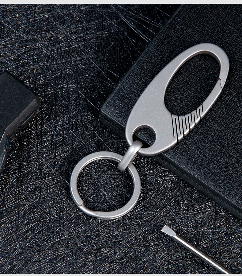 YORA Titanium Alloy Car Key Chain, Men's Pendant, Key Ring, Waist-Hanging Key Fob for Electric Vehicles And Motorcycles 10