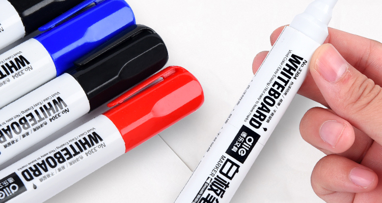 Dile Preferred Series Erasable Whiteboard Markers Water-Based Pens Office Stationery Black Blue Red 10pcs/Box 33014 Mixed Colors 2