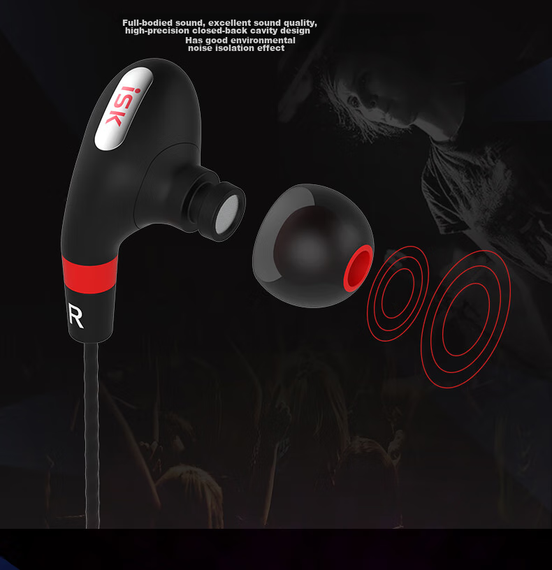 ISK SEM9 In-Ear Sports Monitoring Headphones for Mobile Phones, Computers, Sound Cards, Karaoke, Recording, Live Streaming Monitoring with Ear Return, High-Fidelity Gaming And Music Earplugs, Comfortable to Wear 6