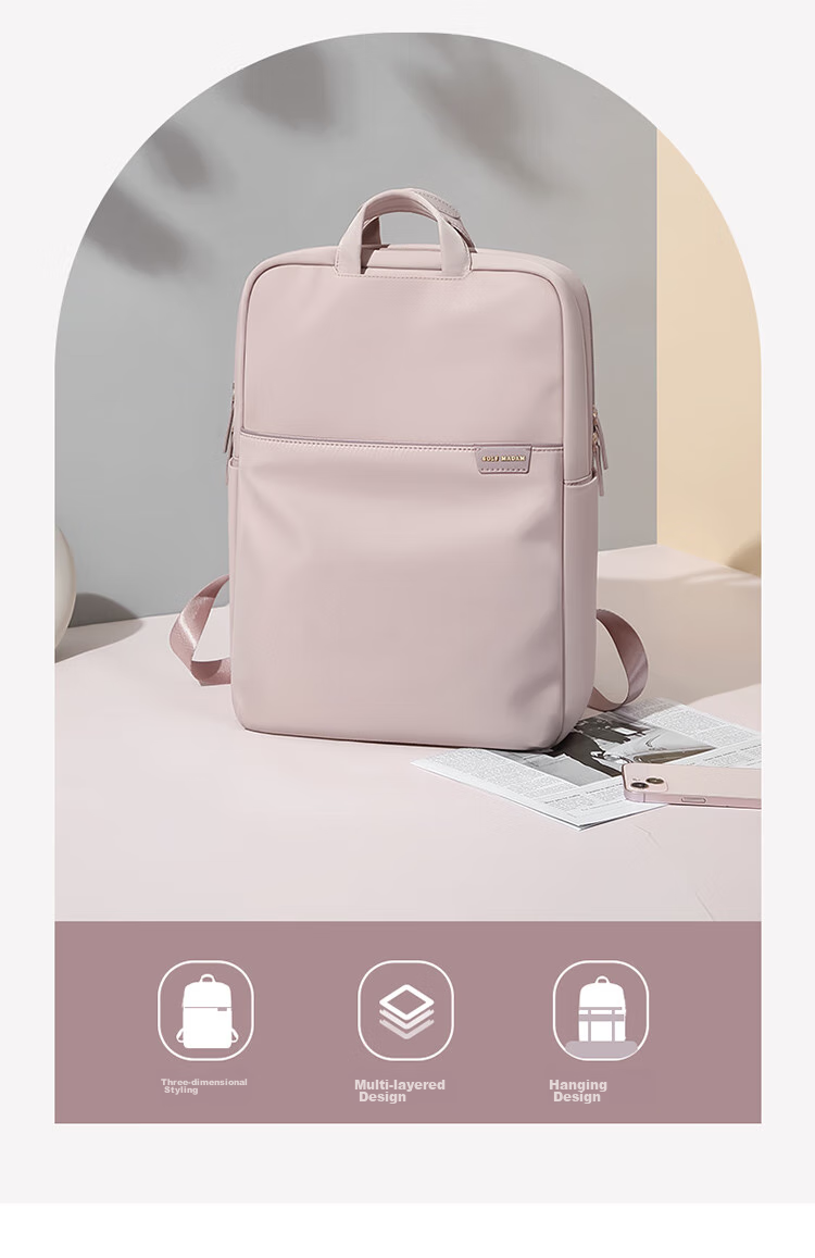 GOLF Backpack for Women, 14/15.6-Inch Apple Laptop Hidden Handheld Computer Bag, Women's Schoolbag, Business Travel 7