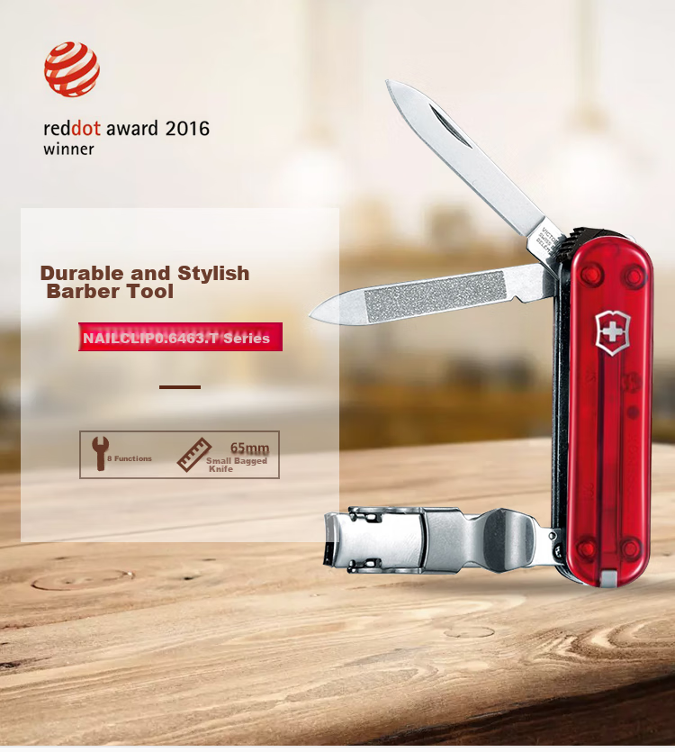 VICTORINOX Swiss Army Nail Clipper Stainless Steel 59mm Portable Household Nail Cutter Splash-Proof Imported 8.2050.B1 2