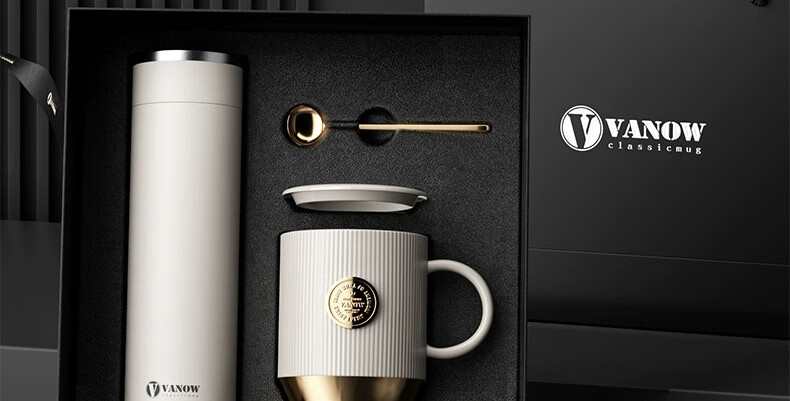 Vanow Insulated Mug Set, Ceramic Mug Gift Box, Corporate Bulk Purchase Customization LOGO Water Cup Gift for Teachers 2