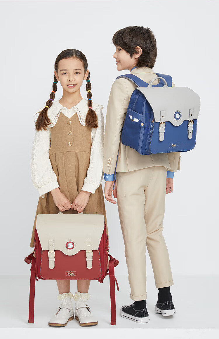 9UM Schoolbag for Primary School Students Grades 1-4, Boys And Girls, Lightweight with Safety Air Cushion, Children's Cambridge Bag U2174 Classic Brow 14