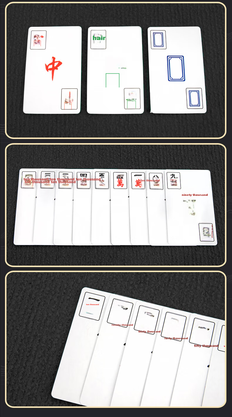AAA Playing Cards, Mahjong Cards, AAA Playing Cards, Frosted Entertainment Travel Playing Cards, Mahjong Cards, 5 Decks, One Deck with 144 Cards 13