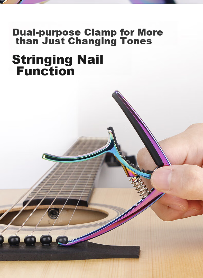 Maneryuepu Metal Guitar Tuning Clip, Universal Clip for Guitar And Ukulele, Musical Instrument Accessory 7