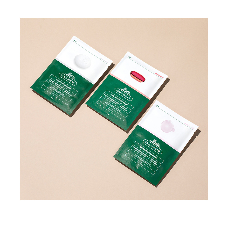 vt cica营养老虎面膜 6片/盒 乳液润泽补水保湿 积雪草水油平衡