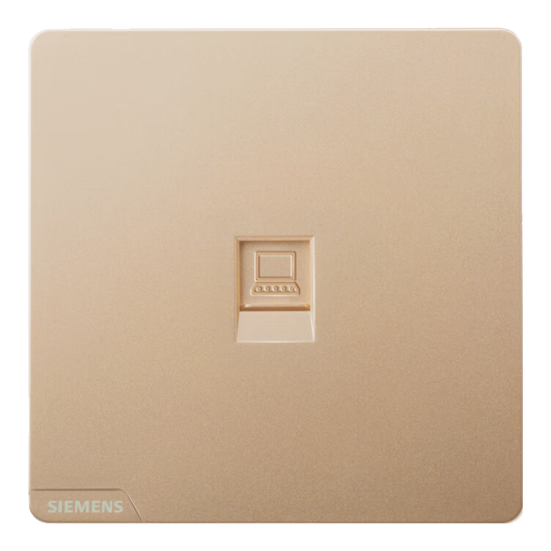 SIEMENS Socket Panel Single Port Cat6 Computer Network Socket Panel Bright Daylight Gold 5UH26713NC03