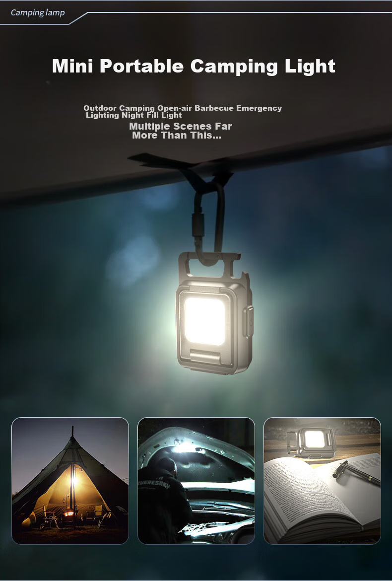 SupFire MX17 High-Intensity Flashlight, Multifunctional Magnetic Keychain Rechargeable Work Light, Auto Repair Light, Mini Spotlight 3