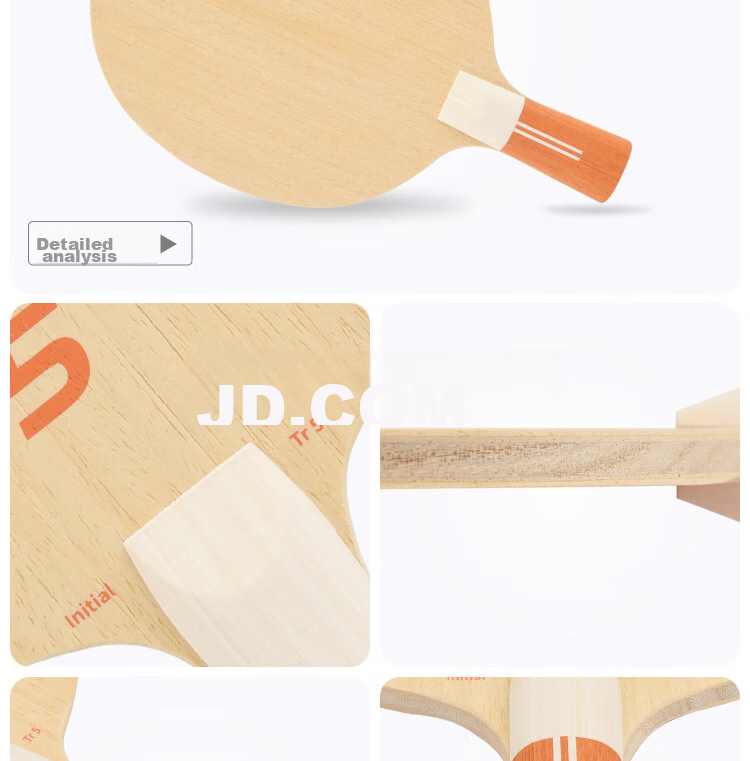 WINION Premium Selection, Table Tennis Blade, 7-Layer Pure Wood Table Tennis Racket, Starting Point Training 7, Penhold Grip Medium-Thi 9