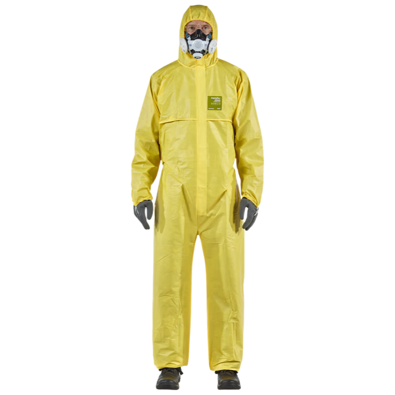 ALPHATEC One-Piece Protective Suit Acid and Alkali Resistant Corrosion-Proof Laboratory Hazardous Chemicals Transport Acid-Resistant Chemical Protective Workwear Standard Model 2300 Size L