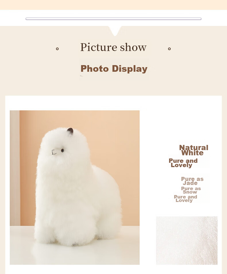 Warmpaca Alpaca Plush Toy, Stuffed Animal Gift for Girls, Doll Pillow, Graduation And Birthday Present 6