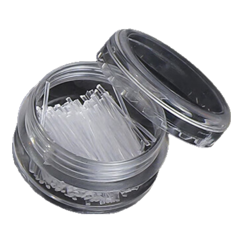 Dijing Suitable for Women's Plastic Ear Studs, Invisible Transparent Bean-Shaped Ear Sticks, Student Anti-Clogging Ear Jewelry, Ear Pins