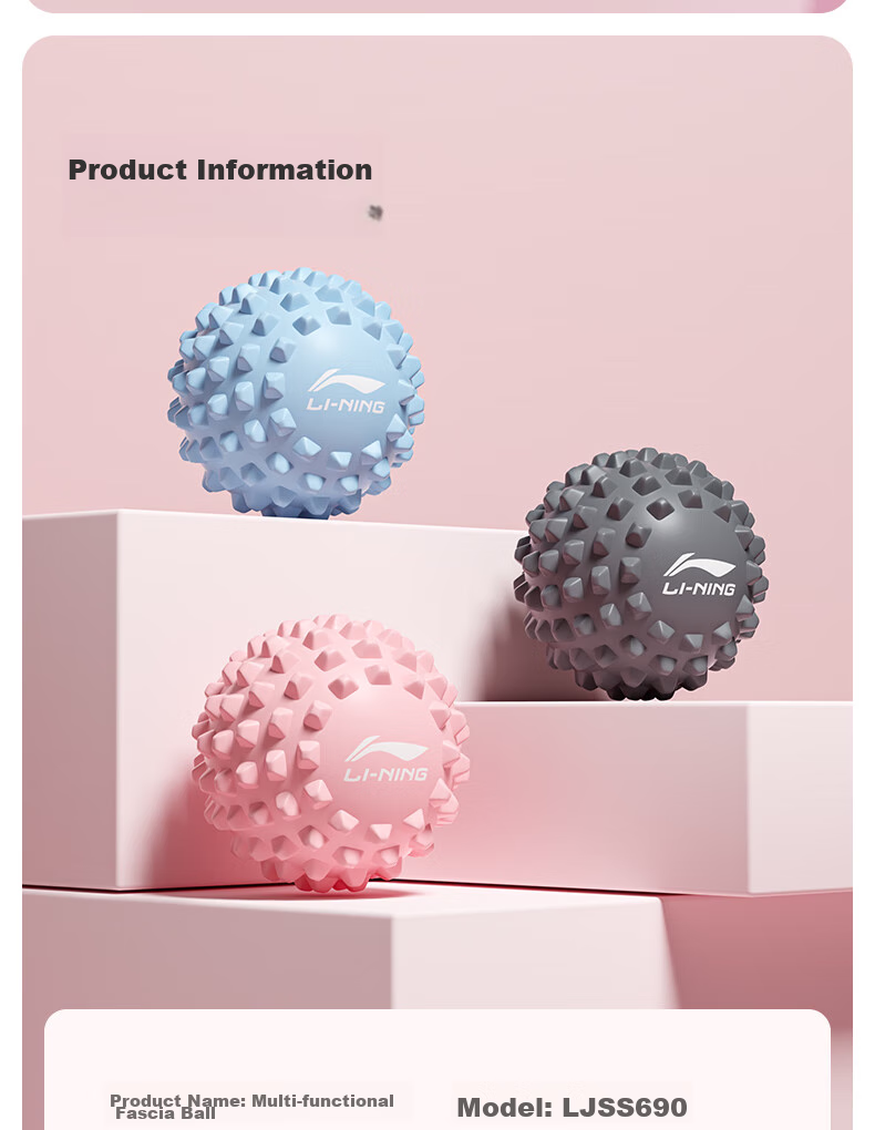 Li-Ning Foot Massage Ball, Muscle Relaxation Ball, Meridian Ball for Feet, Waist And Back, Fitness Yoga Shoulder Neck Massage Ball 14