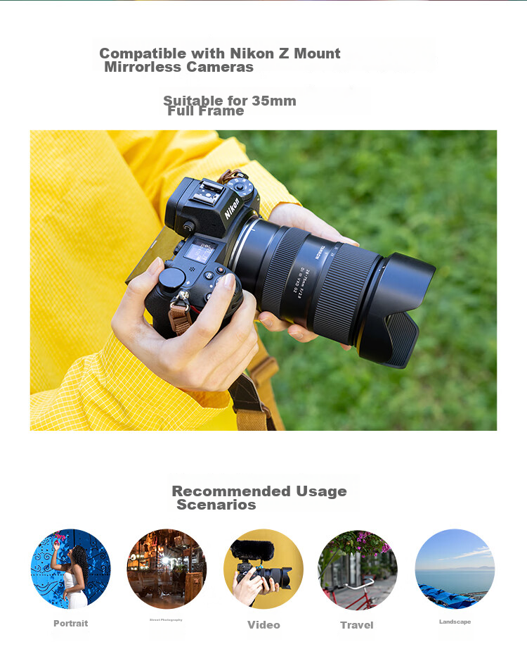Tamron A063Z 28-75mm F/2.8 Di III VXD G2 Large Aperture Standard Zoom Lens for Nikon Full-Frame Mirrorless Cameras, Landscape And Portrait (Nikon Z-Mount) 3
