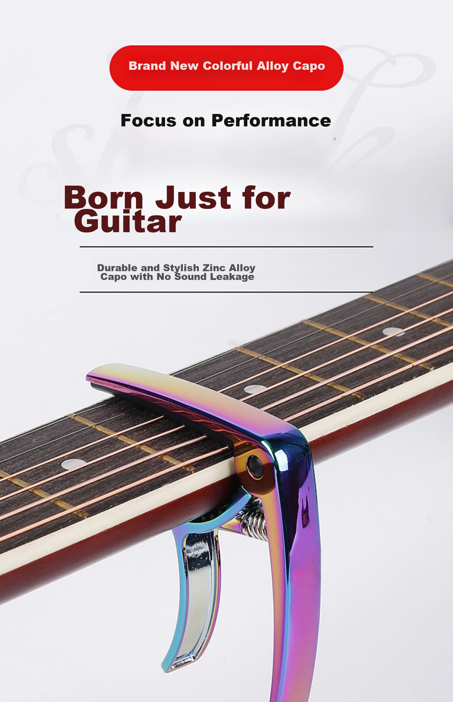 Maneryuepu Metal Guitar Tuning Clip, Universal Clip for Guitar And Ukulele, Musical Instrument Accessory 1