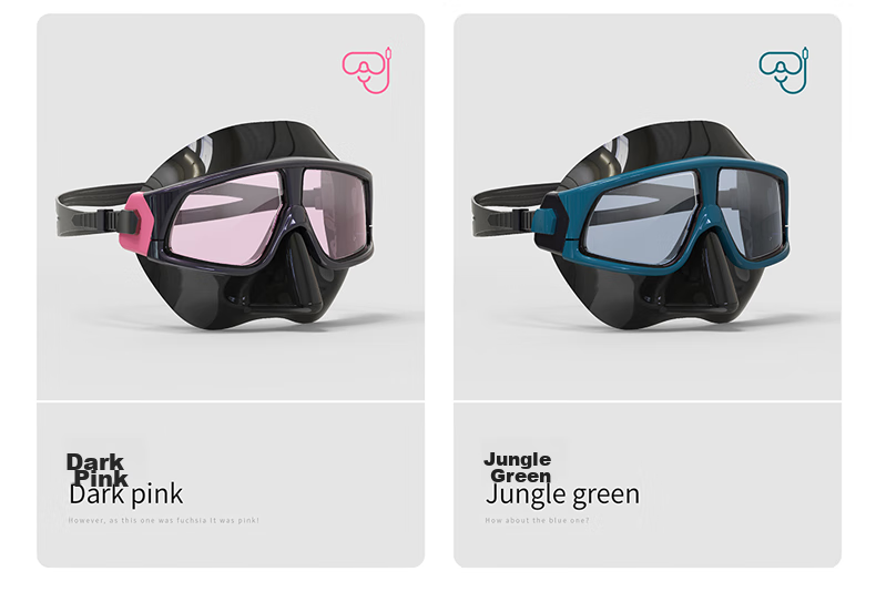 WATERTIME / Shuichuan Diving Mask, Snorkeling Goggles with Integrated Nose Bridge, Swimming Glasses, Anti-Choking Water Equipment, Diving Mask 15