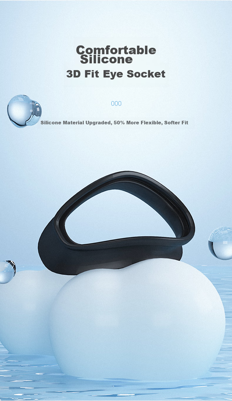 Li-Ning Swimming Goggles, HD Anti-Fog Waterproof Professional Swim Glasses for Men And Women, Large Frame Diving Equipment LSJN167-7 5