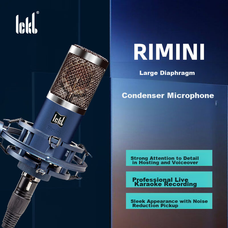 Микрофон Ickb Mini Condenser Sound Card Kit для прямой трансляции, записи, пения