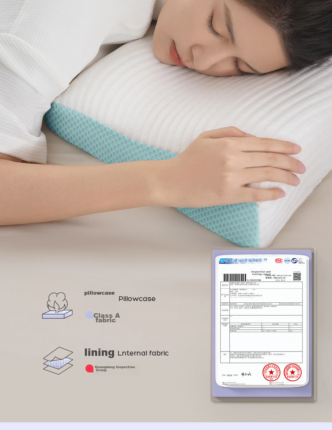 Yuanqicaihong Latex Pillow, 94% Natural Latex, Imported from Thailand, Adult Cervical Spine Support Pillow, Classic Wave Pillow 17