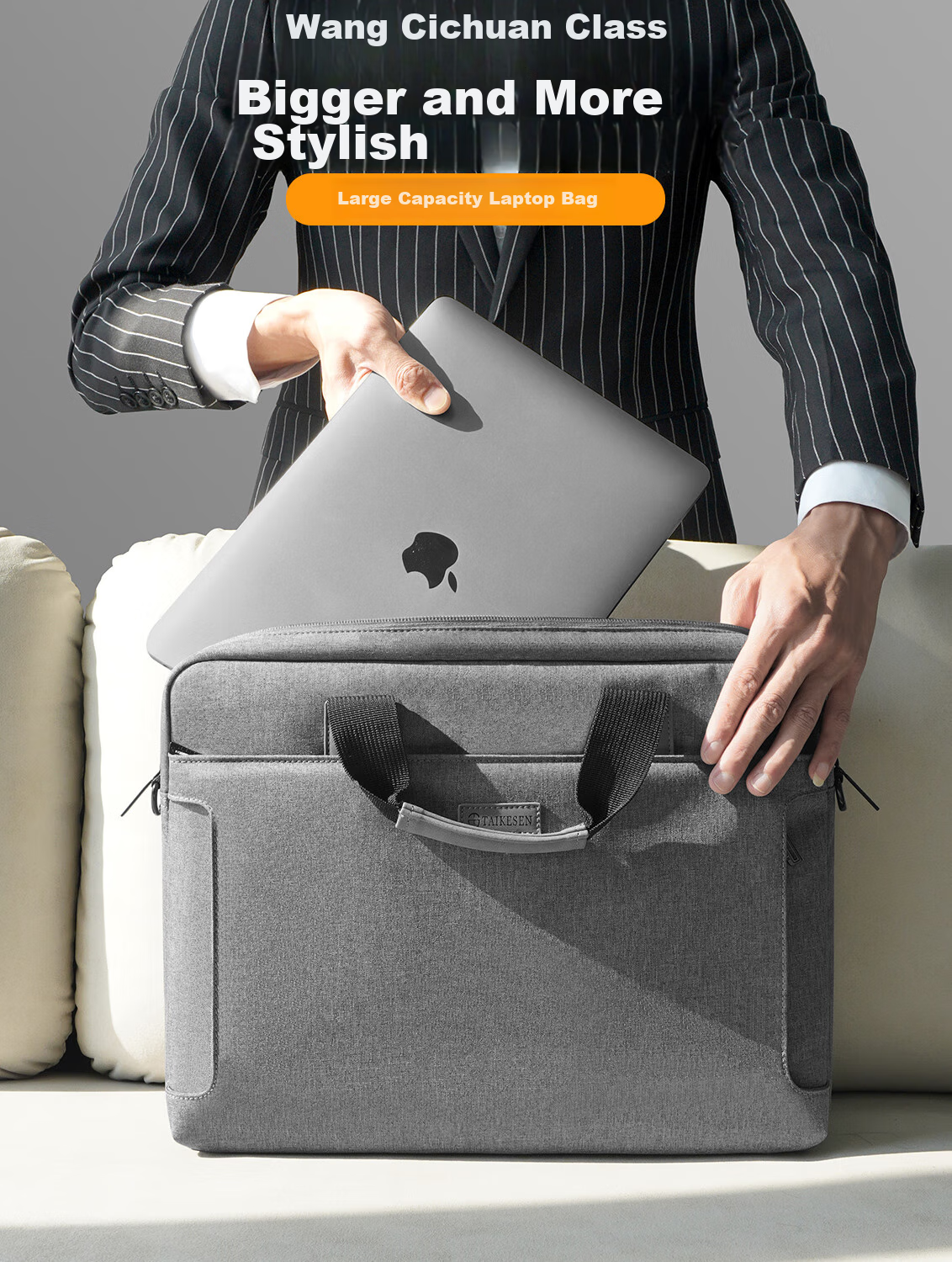 Taikesen Laptop Backpack Suitable for Apple MacBook 14-Inch, Huawei, Lenovo, Commute Business, Men And Wome 3