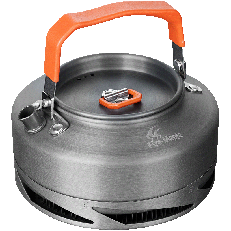 FIRE-MAPLE XT1 Heat Collection Pot 0.8L, Windproof Quick Heating Outdoor Camping Kettle, Aluminum Tea Pot, Coffee Pot, Fire-Round Brewing Tea