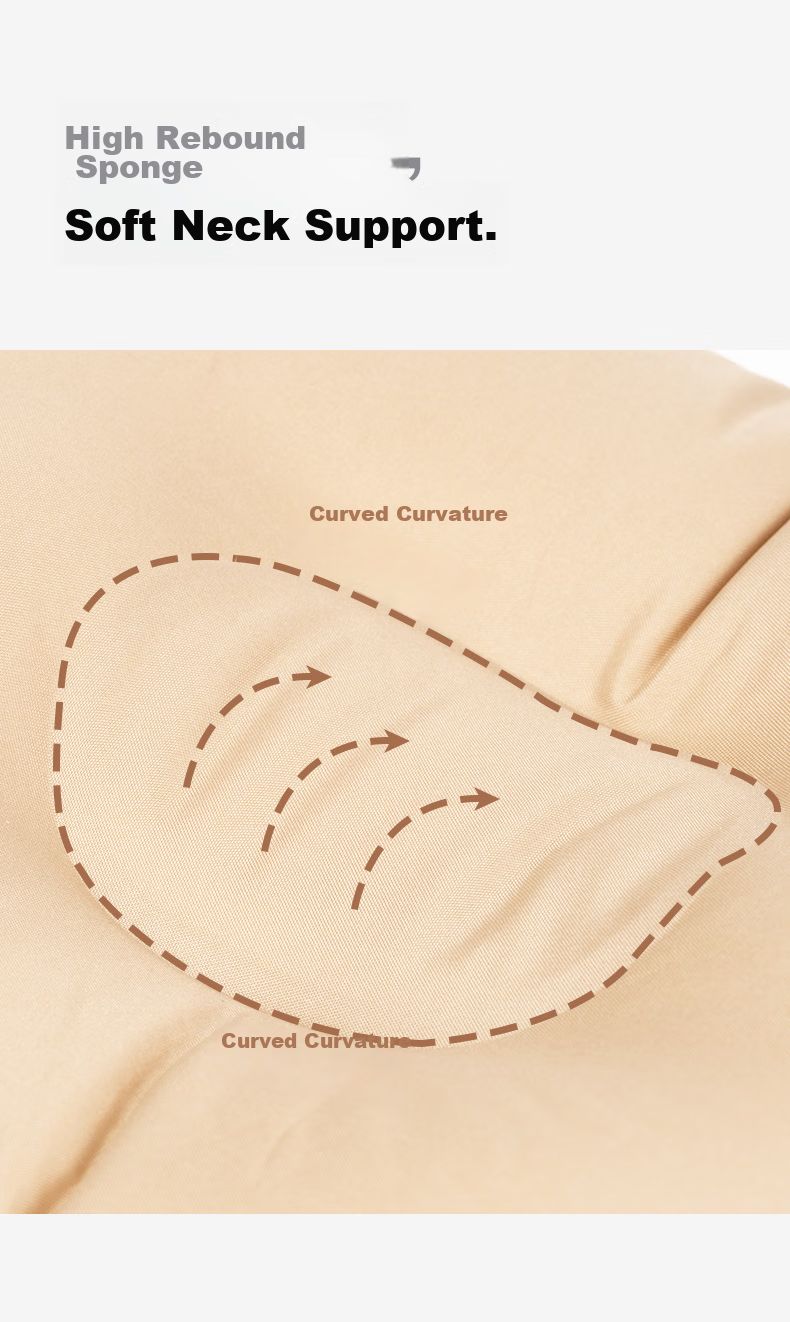 MOBIGARDEN Automatic Inflatable Pillow, Travel Pillow, Portable Comfortable Nap Camping Pillow, NXL1534002, Warm Sand Color 5