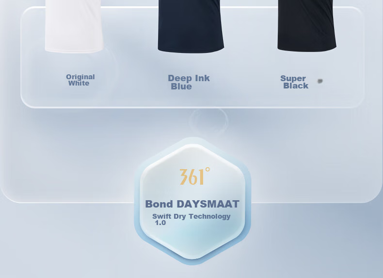 361° Men's Short-Sleeve T-Shirt, Summer Quick-Dry, Loose-Fitting, Athletic, Running, Fitness, Casual Top, Half-Sleeve, 652524101-6 23