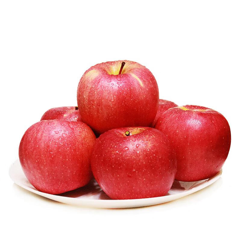 陕西洛川红富士苹果 特级85mm 12个 水果礼盒 约4kg 红色