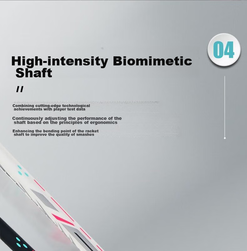 Li-Ning Badminton Racket, Single Racket, Thunder Small Steel Cannon, Pearl White, Lightweight, Offensive, Full Carbon Fiber, 5U Unstrung Racket 13