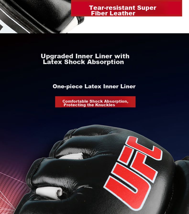 LASTSTAND Fingerless Boxing Gloves, Sanda UFC Gloves, Training MMA Boxing Gloves, Black And White, Size L 4