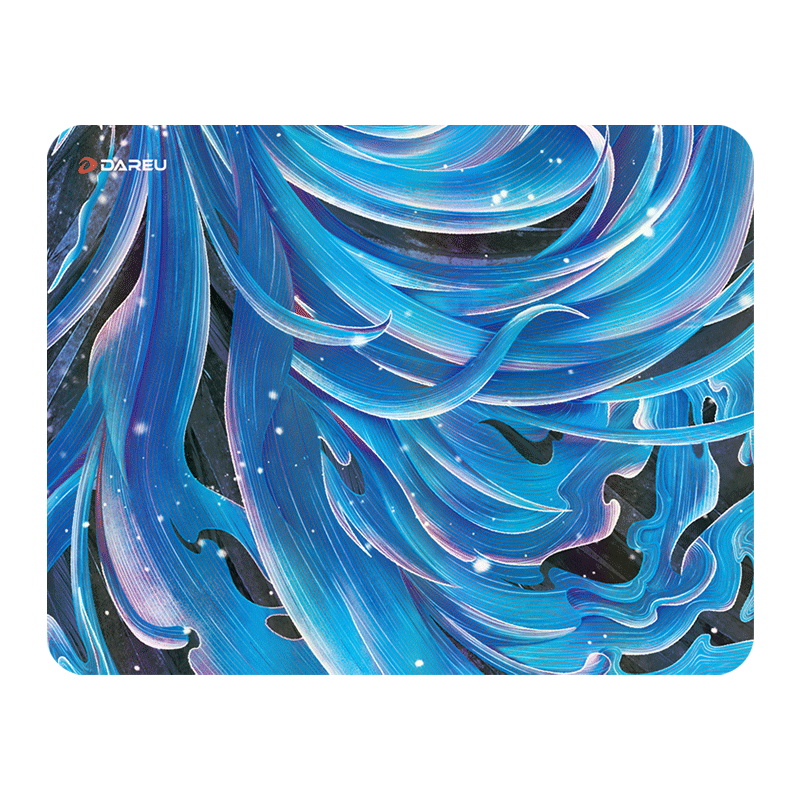 DAREU Rainbow Glass Film Mouse Pad, Smooth FPS Gaming E-Sports Mouse Pad, Waterproof Sweat-Resistant Large Size CSGO/Valve/Professional Grade Desk Pad, Qingyu Unyielding Contract