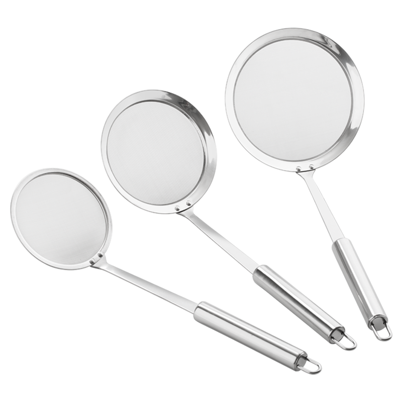 Newair 304 Stainless Steel Oil Strainer Filter Mesh Ultra-Fine Baby Juice Infant Food Strainer Spoon Oil Skimmer Colander