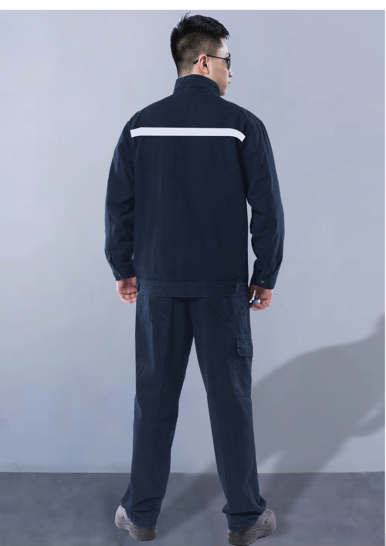 电焊工作服防烫耐磨冬冬牛仔工作服套装男耐磨耐烫长袖电焊工工装厂服