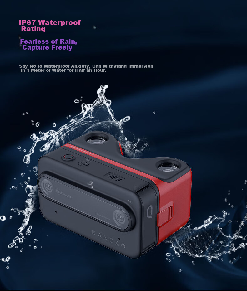 KanDao Sees Cool QooCam EGO Instant View 3D Camera, Dual-Lens 4K Action Camera VR Compatible, 3D Instant Capture, Sees Technology 3D Camera, Black 17