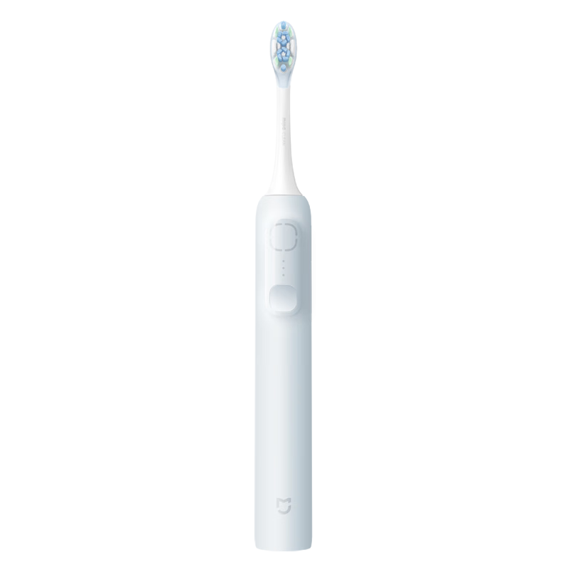 Mijia [Mid-Autumn Festival Gift] Xiaomi Sonic Vibration Electric Toothbrush, White, Dual Vibration Angle, Smart Brushing Reminder, 180-Day Battery Life, Gift for Boyfriend Or Girlfriend, Blue (1 Brush Head)