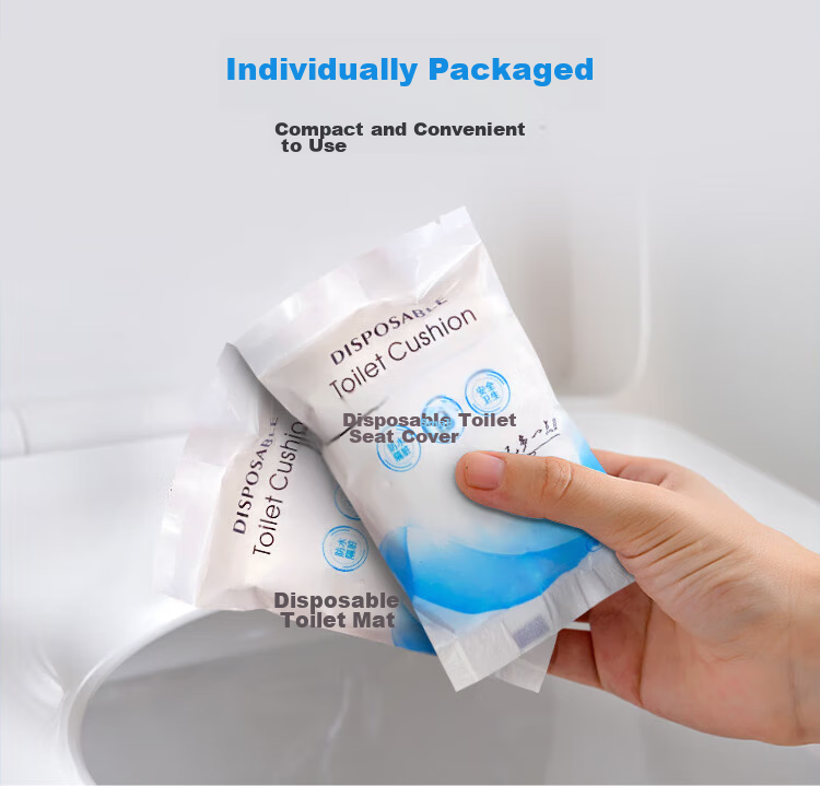 JAJALIN Disposable Toilet Seat Covers [250 Pieces], Dissolvable Toilet Seat Protectors, Waterproof Toilet Seat Covers for Hotels And Maternity Use 7