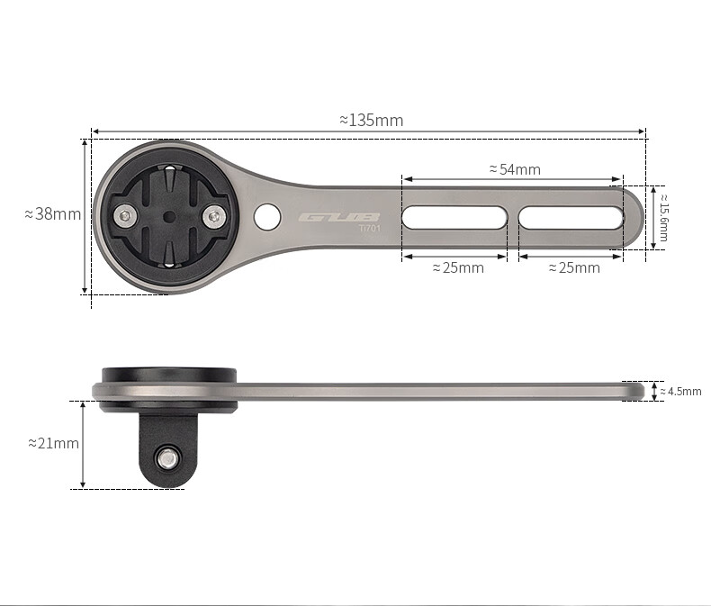 GUB Code Table Bracket, Titanium Alloy Road Bicycle Integrated Handlebar, Action Camera Mount, Bike Light Extension Stand, Ti701 2
